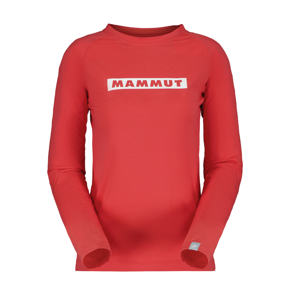 Mammut QD Logo Print Longsleeve T-shirts AF PRT2 女款 / 日落紅 (M1016010406428)