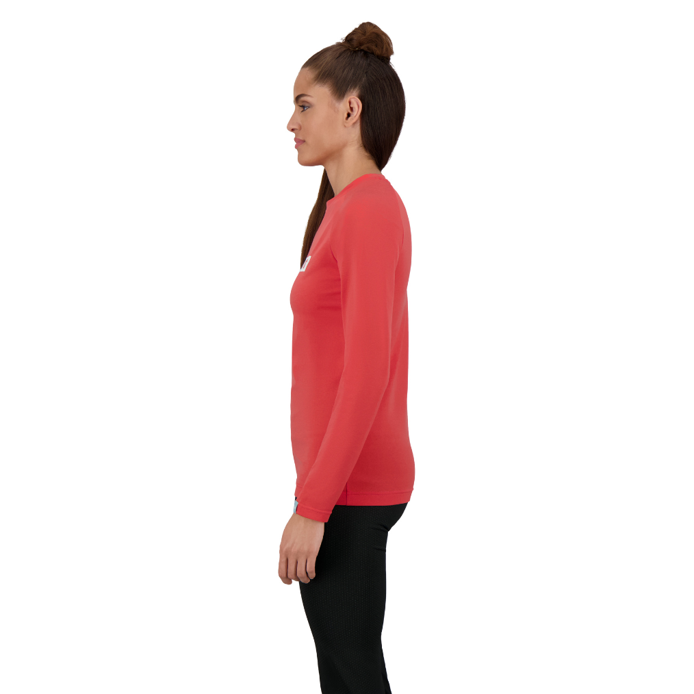 Mammut QD Logo Print Longsleeve T-shirts AF PRT2 女款 / 日落紅 (M1016010406428)