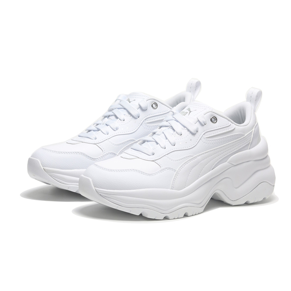 PUMA 休閒鞋 CILIA WEDGE 全白 增高 復古鞋 女 39391502