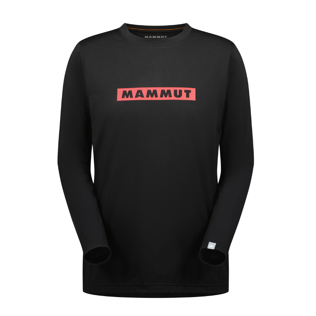 Mammut QD Logo Print Longsleeve T-shirts AF PRT2 男款 / 黑/岩漿紅 (M10160103000676)