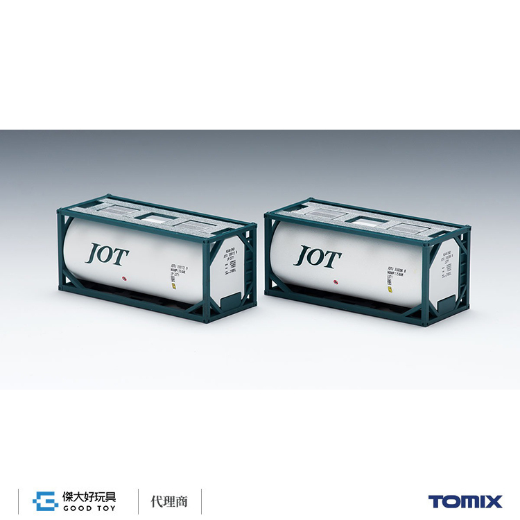TOMIX 3175 貨櫃 私有 ISO 20ft 全框油槽櫃(日本石油輸送 綠色 2入)