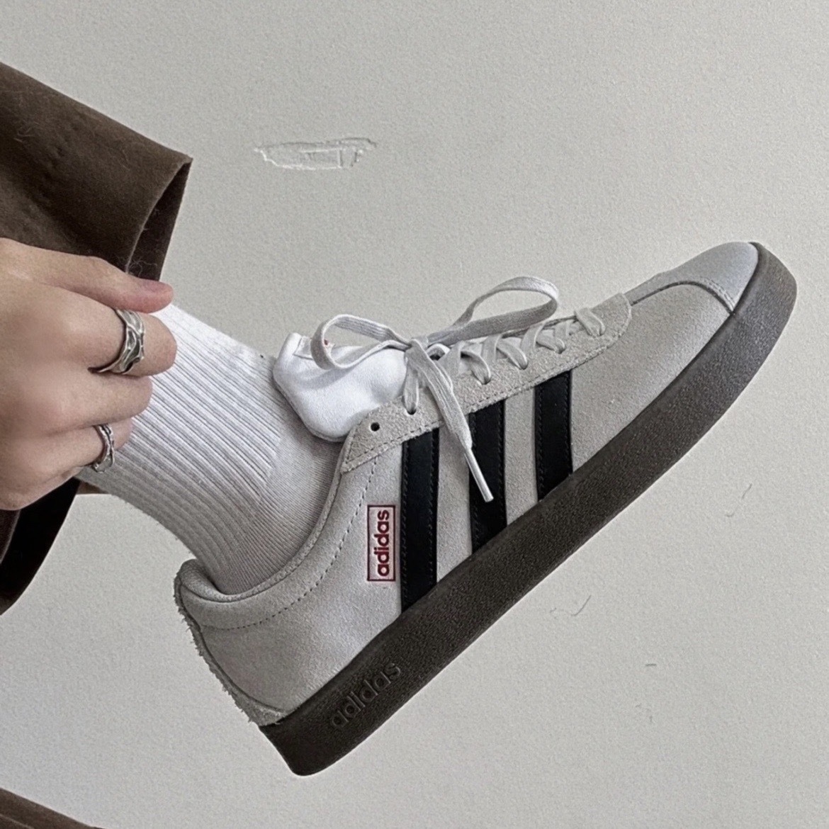 代購Adidas Neo VL Court Lifestyle 岩石灰 平替版 Samba HQ1802