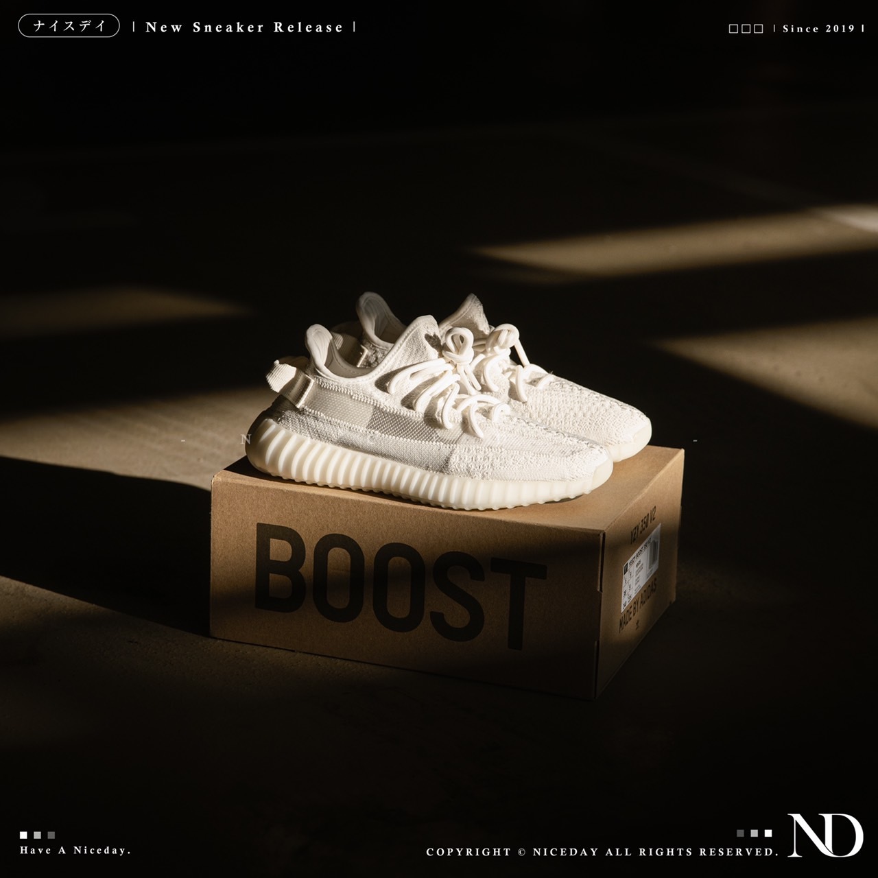 NICEDAY 代購 adidas Yeezy Boost 350 V2 Bone 骨白 男女尺寸 HQ6316