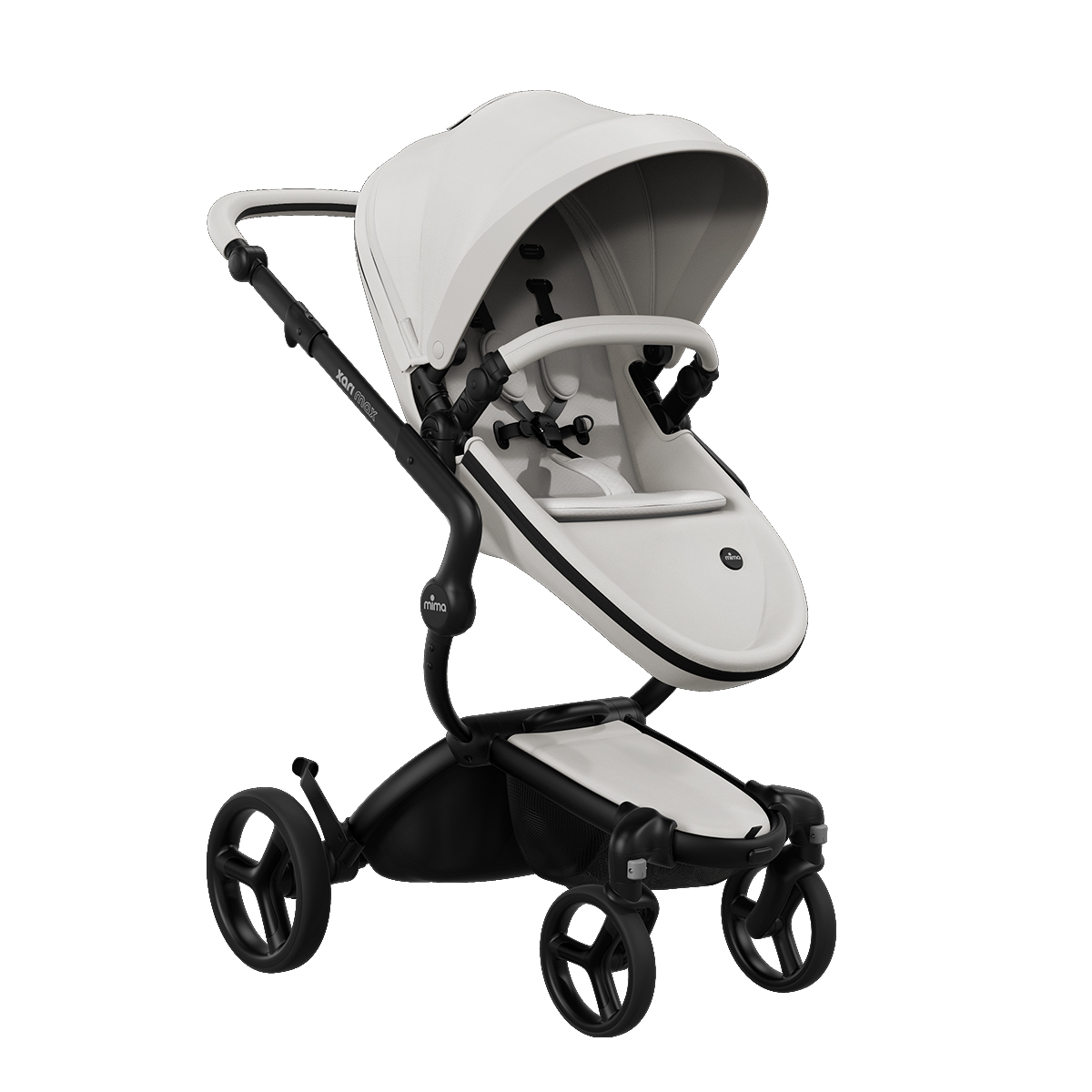 mima xari max 頂級嬰兒推車-冰雪白
