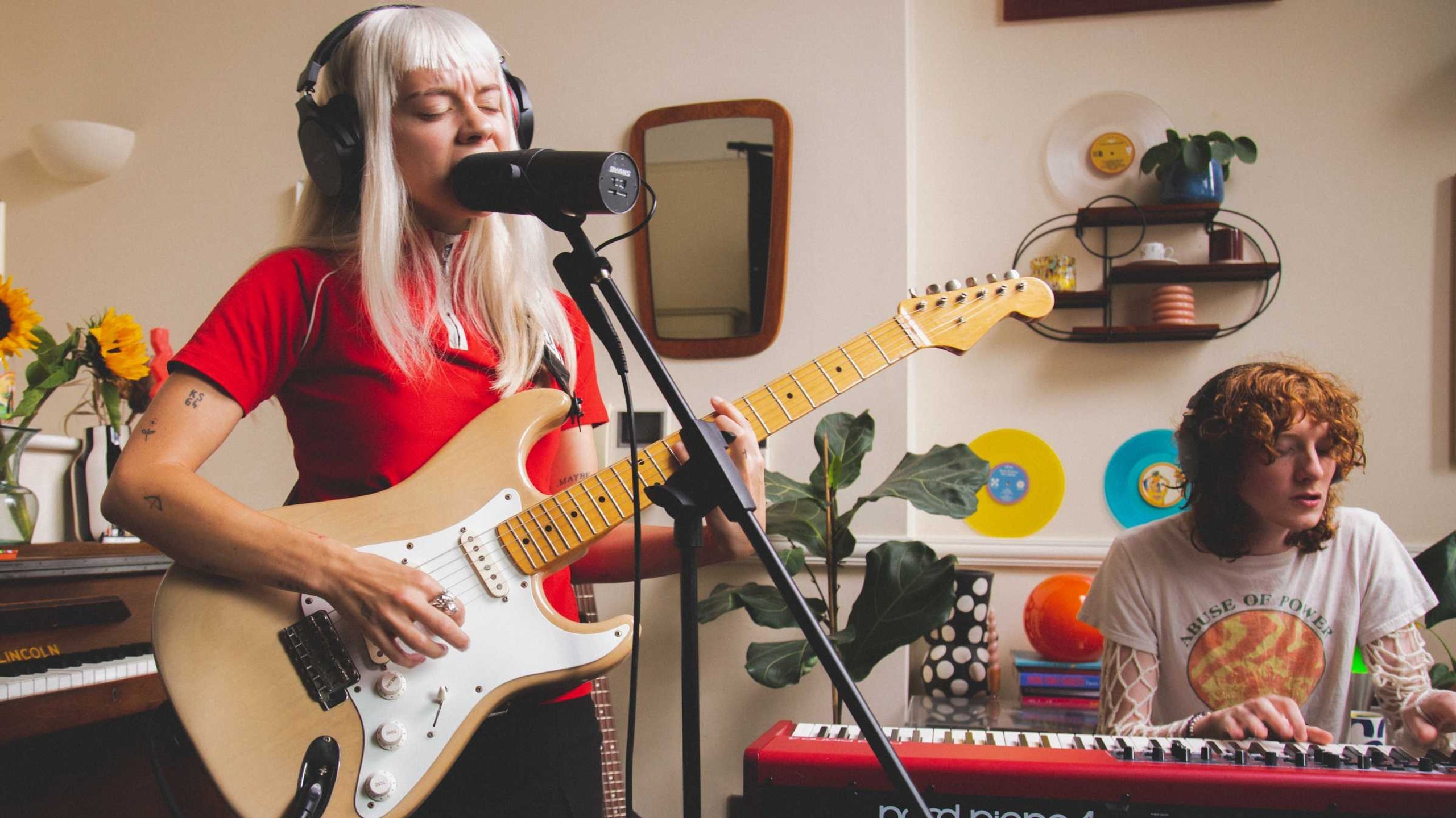 Scarlett 4i4 錄音前級與增益控制特寫