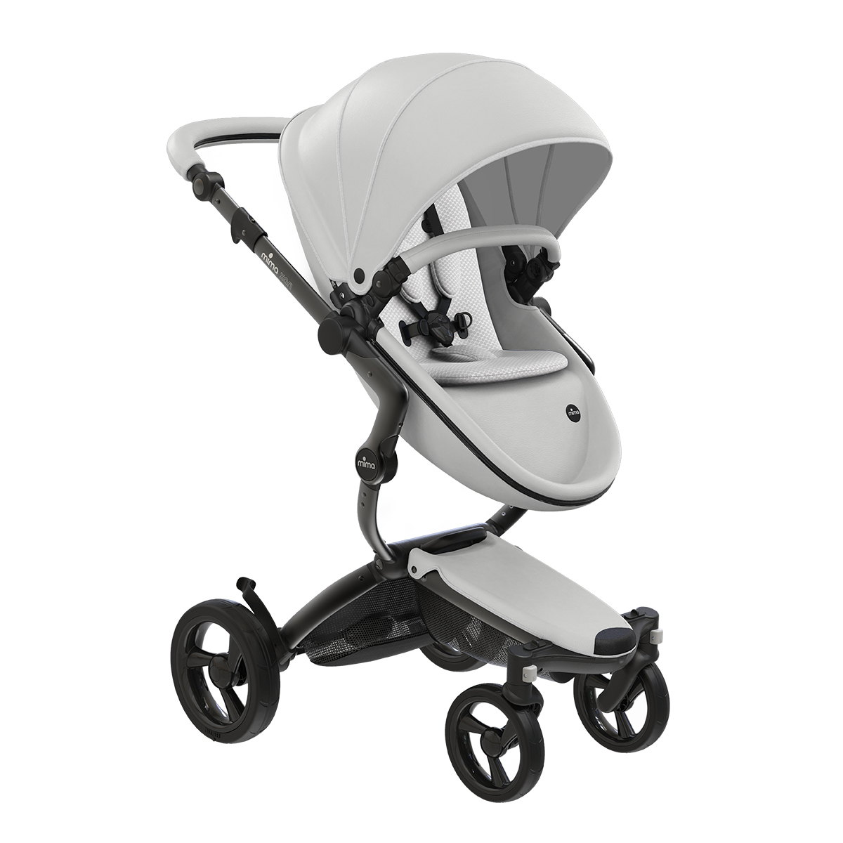 mima xari 頂級嬰兒推車-冰雪白