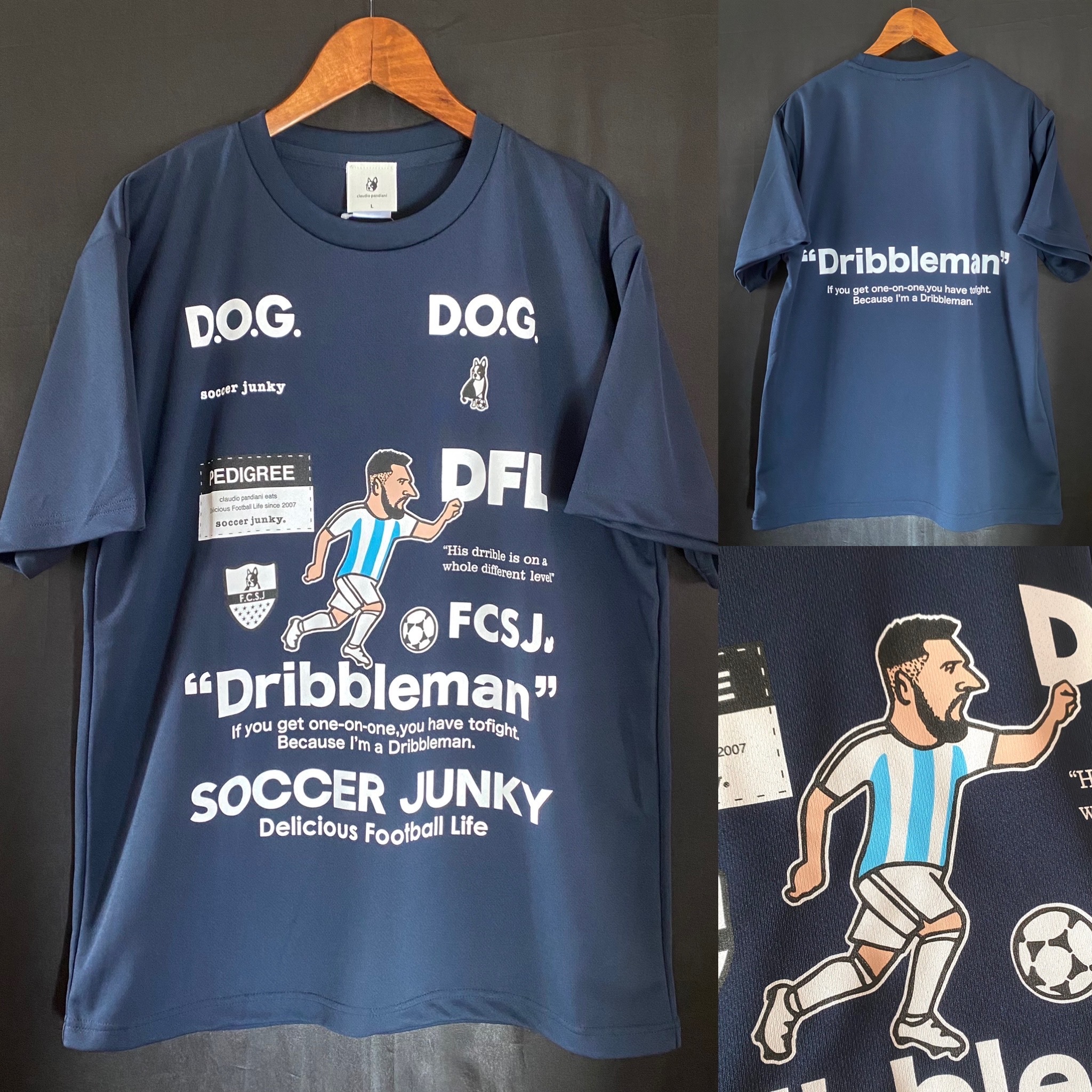 Limited Japan Soccer Junky Messi Dribbleman T-shirt
