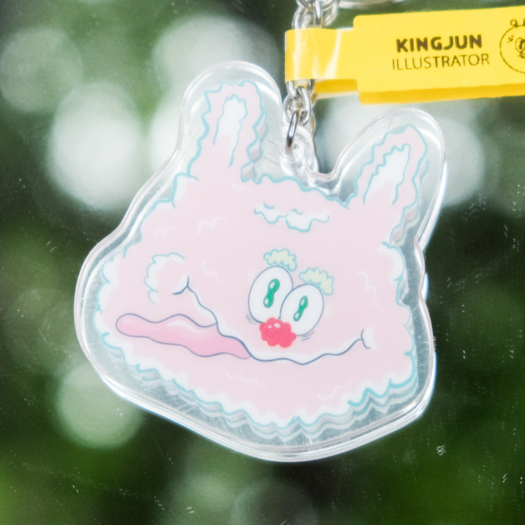 Kingjun｜絕版｜壓克力吊飾｜雲狗