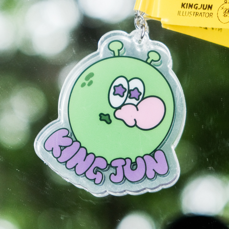 Kingjun｜絕版｜壓克力吊飾｜BT＋logo