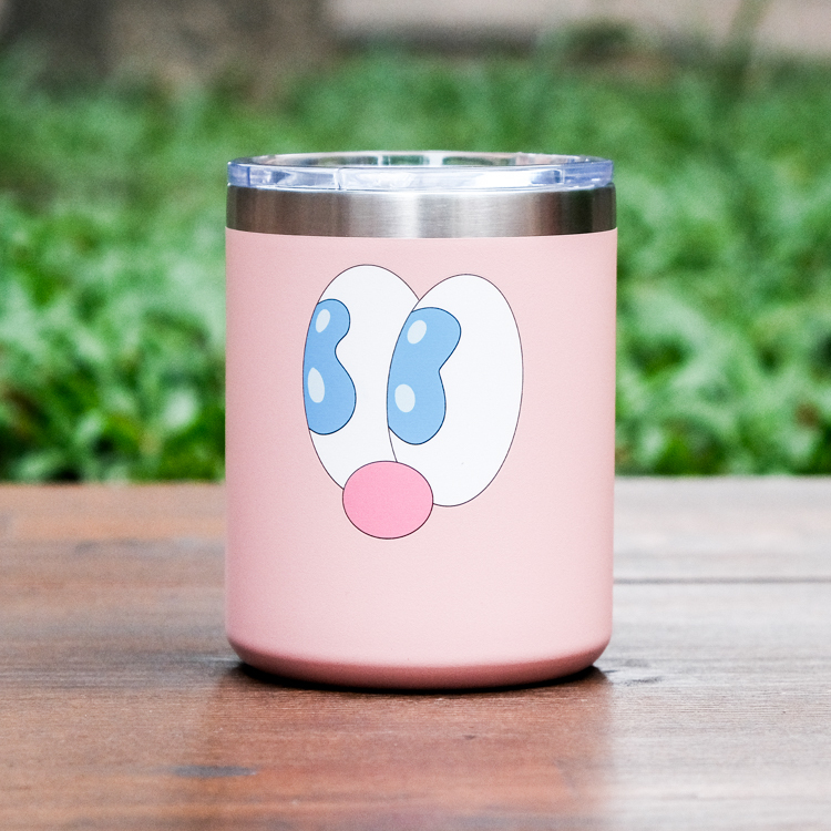 Kingjun｜絕版｜不鏽鋼保溫杯｜蠢兔粉色