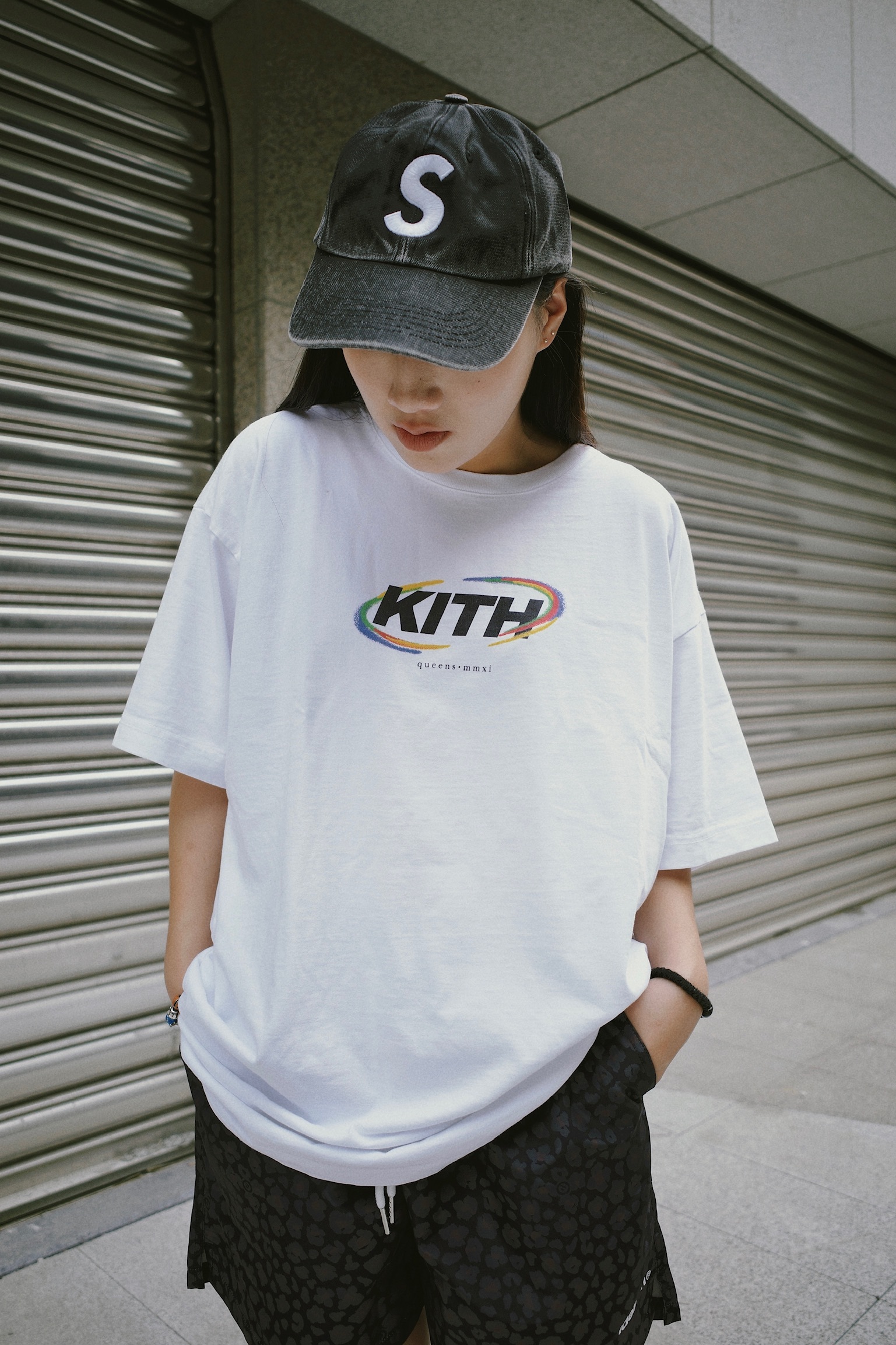 台北店限量專區㊙Kith Spiral Vintage Tee 復古舊洗短踢白