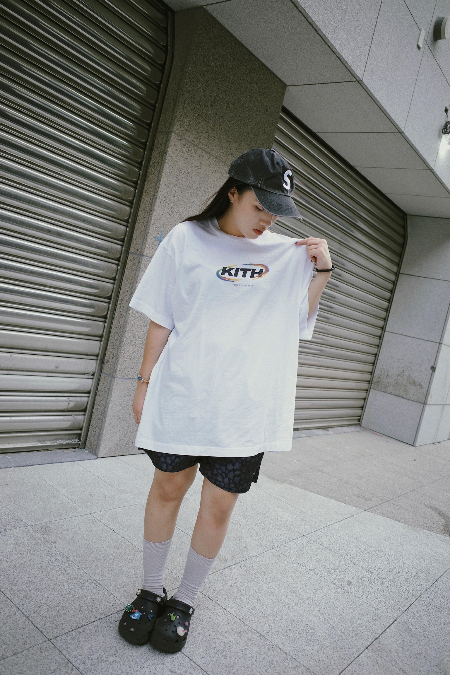 台北店限量專區㊙Kith Spiral Vintage Tee 復古舊洗短踢白