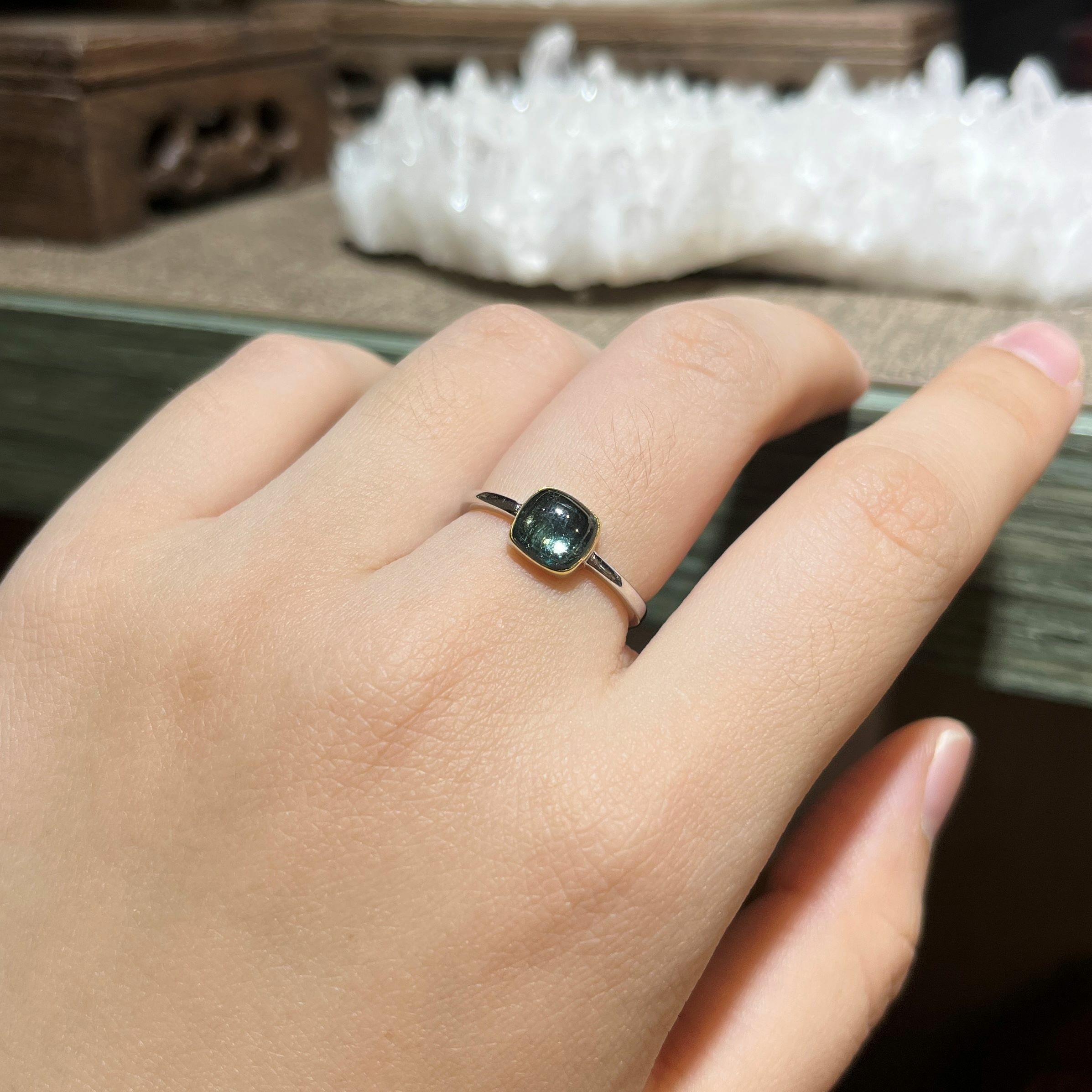 碧璽純銀戒指 (各色)