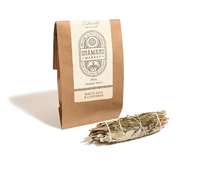Shamans Market 白色鼠尾草&薰衣草煙燻棒