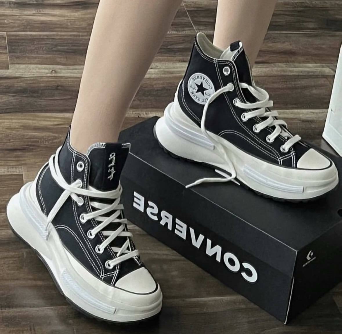 Converse RUN STAR LEGACY CX HI 黑白 米白 黑 奶油底 厚底 高筒 帆布鞋 增高鞋 A00869C/預購