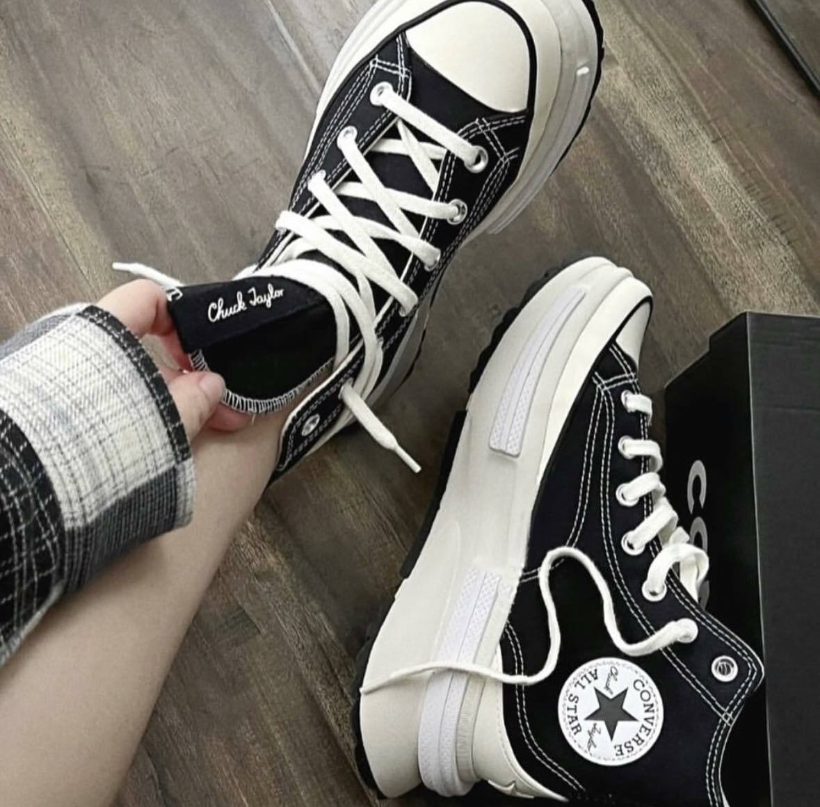 Converse RUN STAR LEGACY CX HI 黑白 米白 黑 奶油底 厚底 高筒 帆布鞋 增高鞋 A00869C/預購