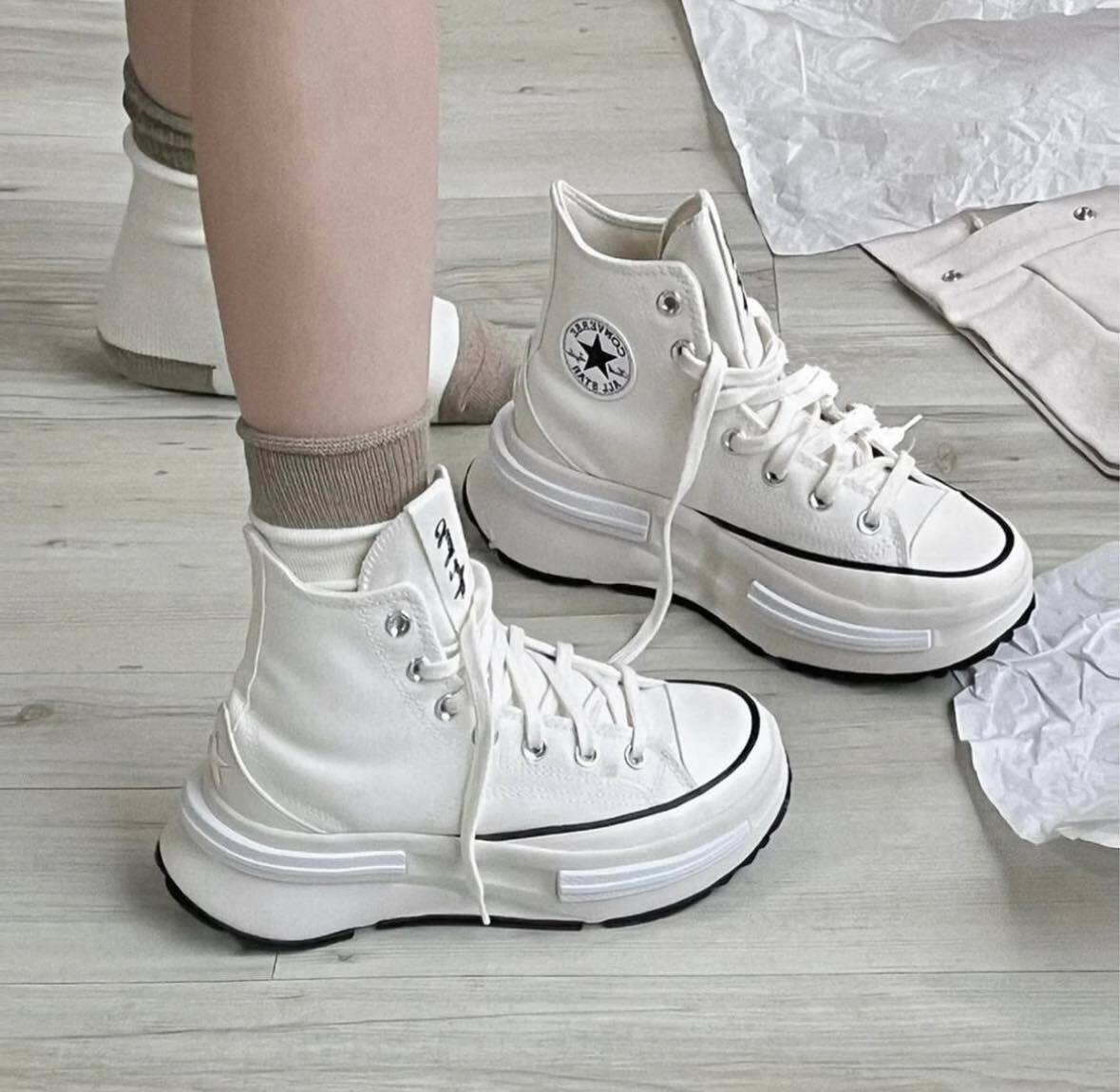 Converse RUN STAR LEGACY CX 全白 白 厚底 高筒 帆布鞋 增高鞋 解構 A00868C/預購