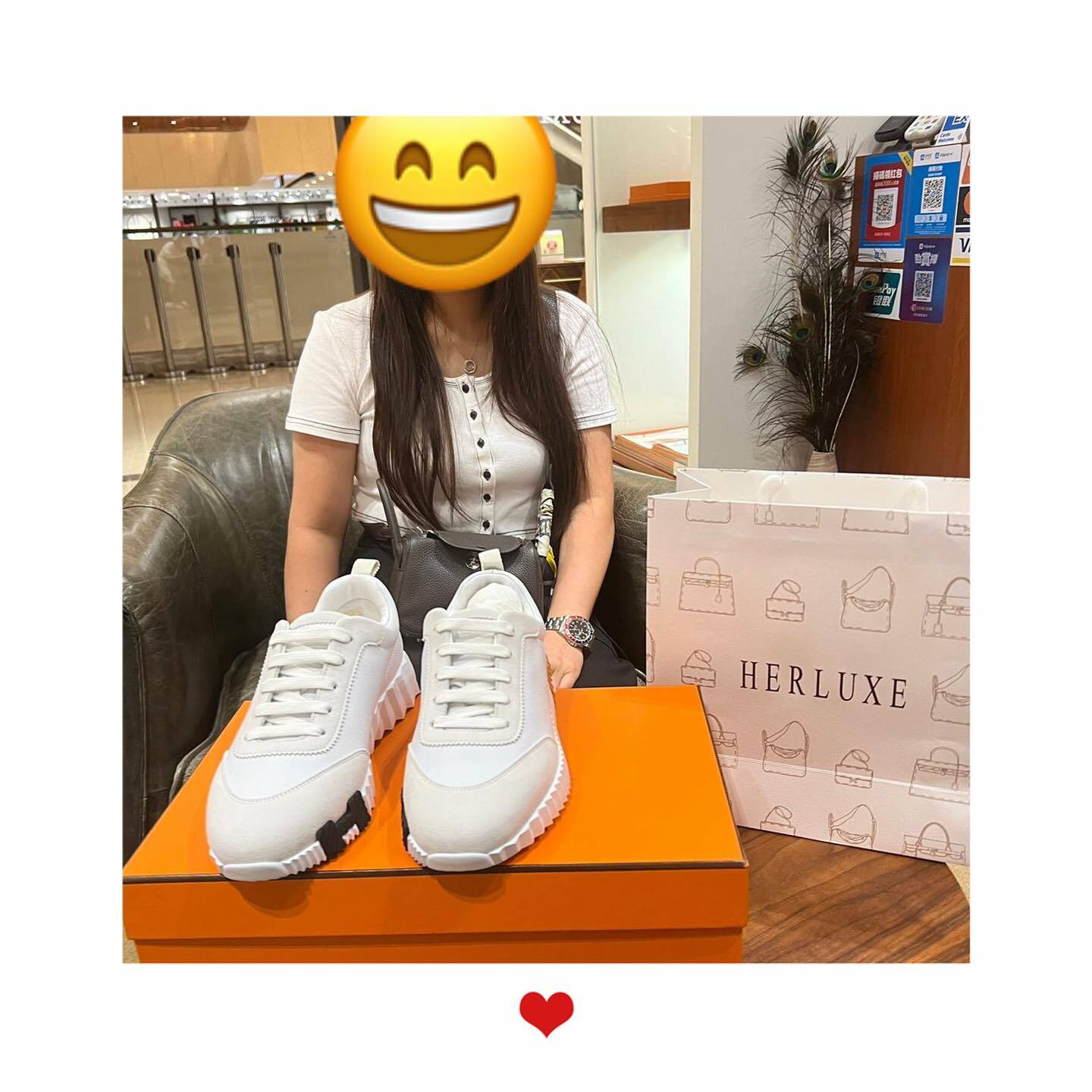 爽快靚靚來店pick up鞋👟 靚靚手速夠快 一出post就秒走呢對現貨👍🏻 非常nice💕 多謝你嘅支持🫶