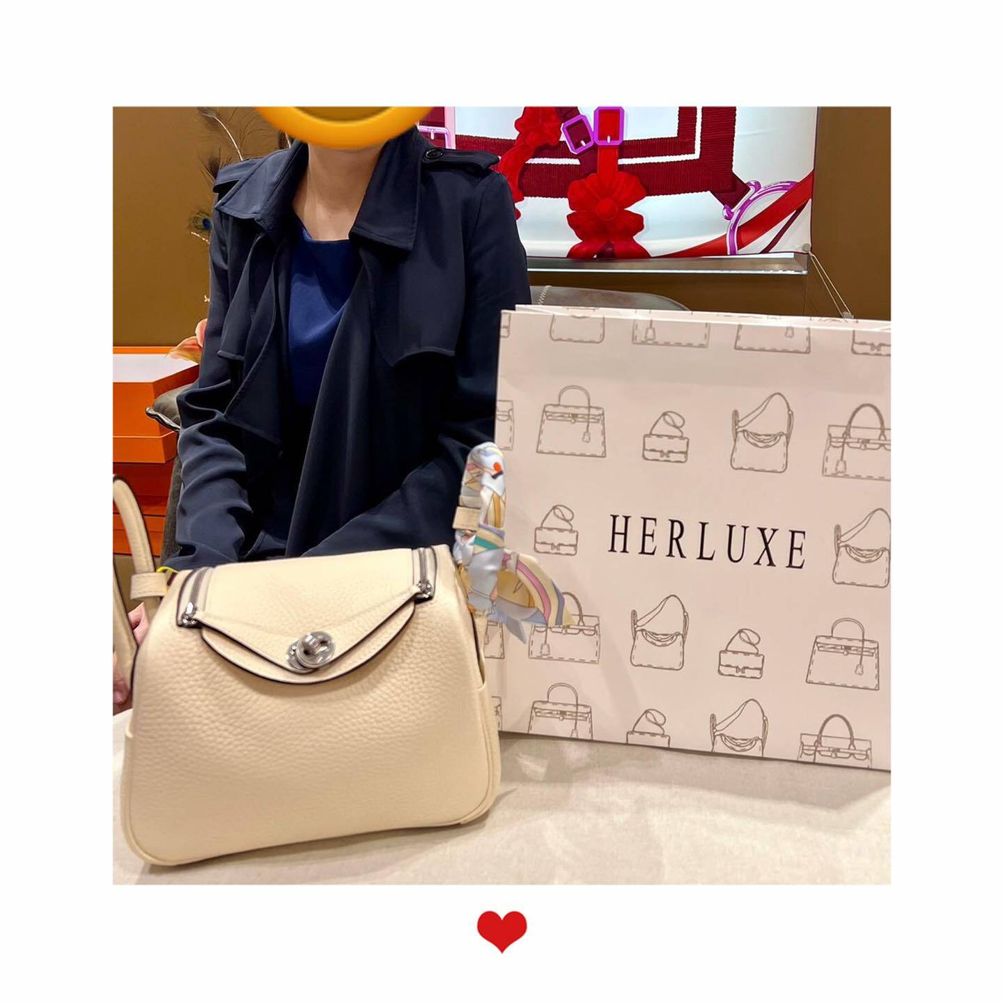 爽快靚靚來店pick up lindy mini奶油白🎉 因為價錢抵買😍 果斷選擇同HERLUXE購買👏 靚靚眼光不錯🤩 個袋非常襯靚靚氣質👍 多謝你對我哋100%嘅信任與支持🫶