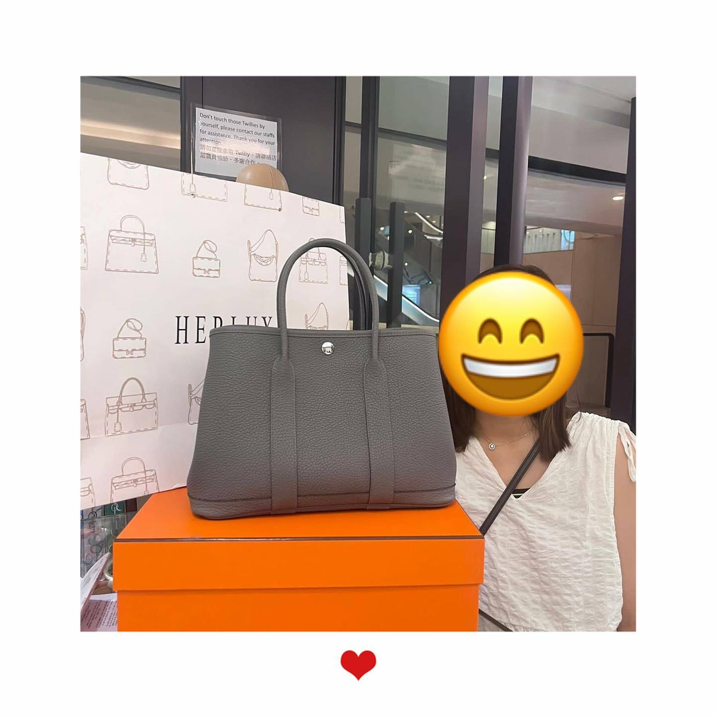 爽快靚靚來pick up GP30 積雨雲灰🎉 靚靚係朋友介紹來認識HERLUXE❤️‍🔥 購買過程非常開心☺️ 仲表示對其他配件都很有興趣🫰 多謝你嘅支持🫶