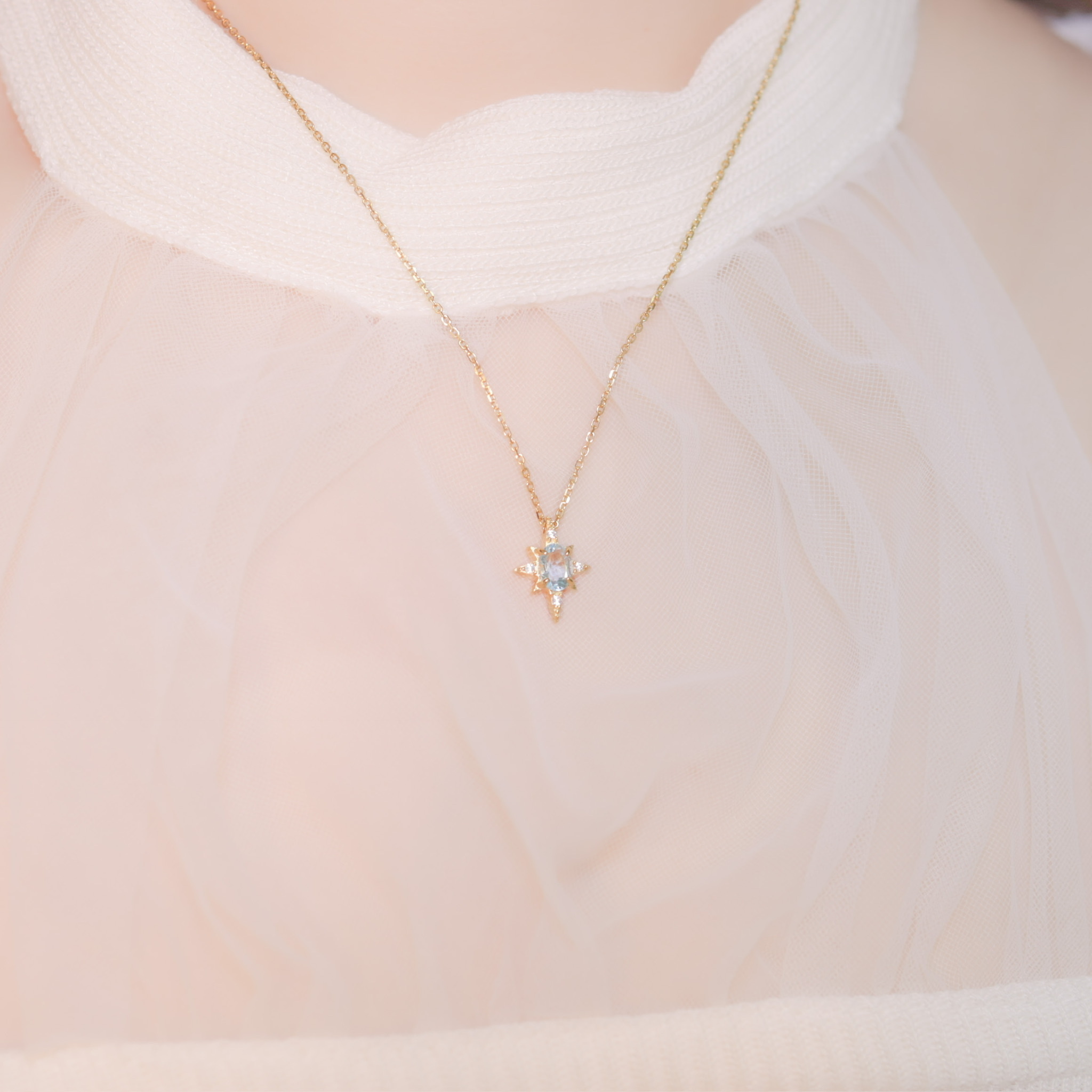 | 925 Silver・18k Gold・Topaz | Speechless Love Necklace | NE0223 |