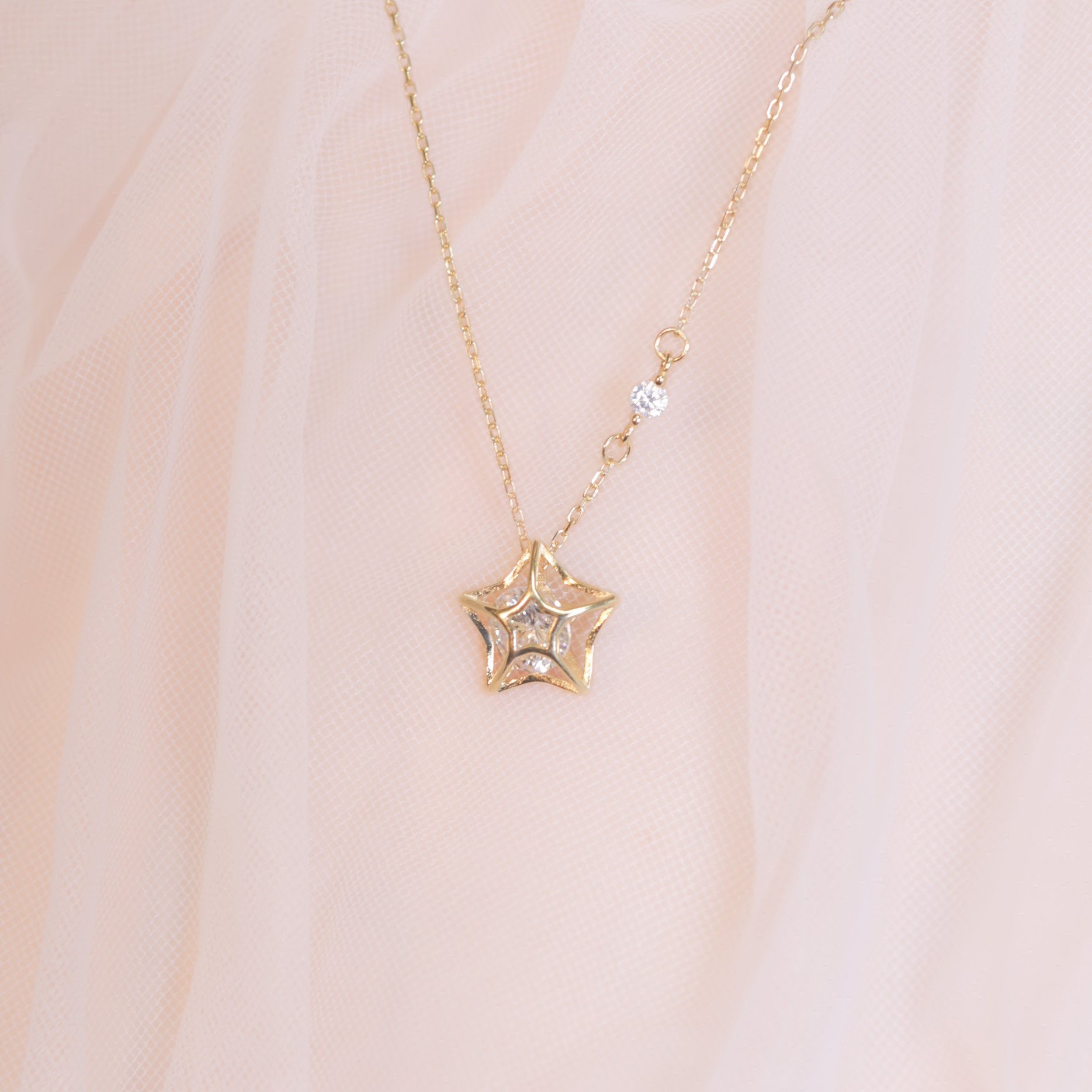 | 925純銀・ 白金 | 星星珍藏館項鍊 (銀/金) | NE0671 |