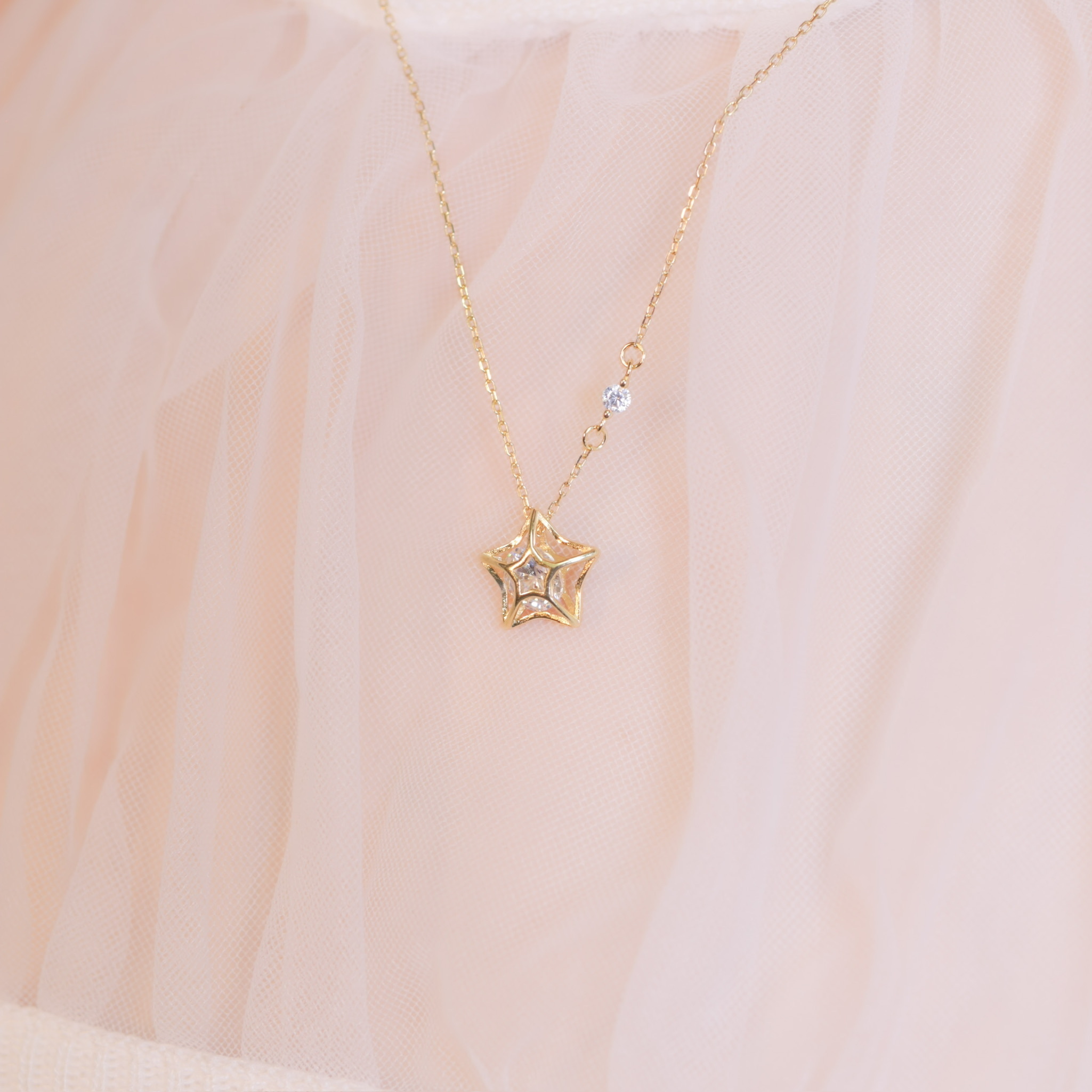 | 925純銀・ 白金 | 星星珍藏館項鍊 (銀/金) | NE0671 |