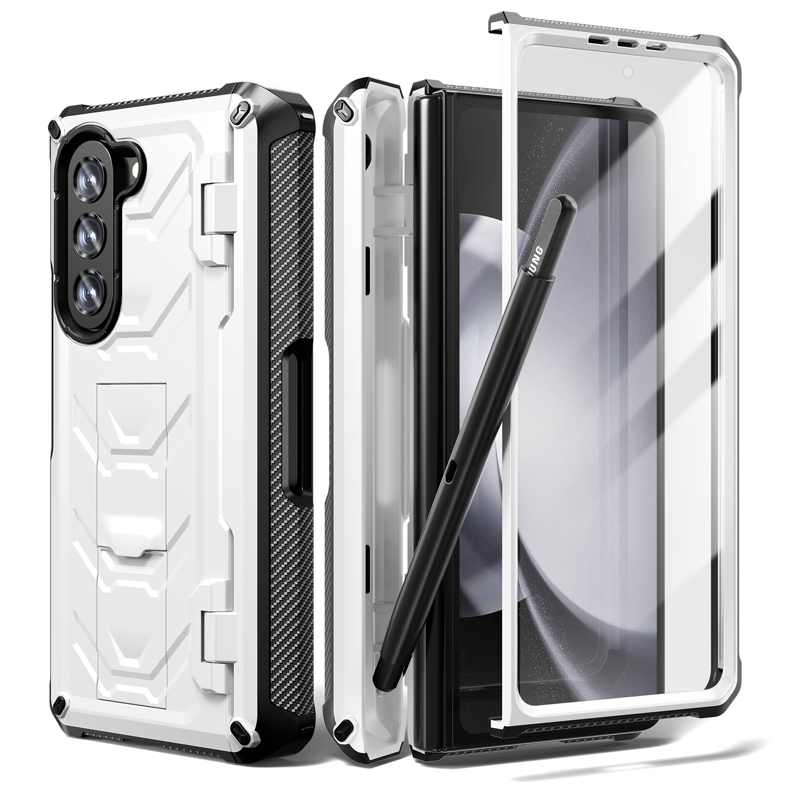 【Fold 5 部分現貨】XPRO - Shield Ultra - Samsung Fold 5 Case 高度防撞S Pen筆槽支架鉸鏈蓋手機保護殼【兼容新舊版S Pen】
