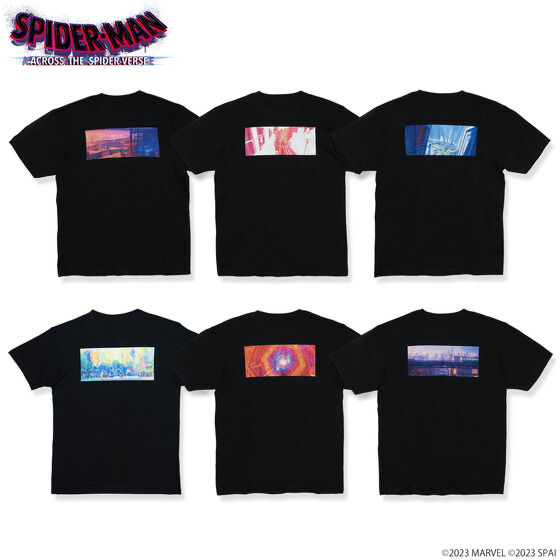 Pbandai 預訂2023/10月 MARVEL/ スパイダーマン:アクロス・ザ・スパイダーバース/バックグラウンドTシャツ（全6種）