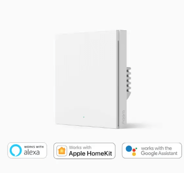 Aqara Smart Wall Switch 智能牆壁開關 H1 EU 單火線  (單/雙/三鍵版) 【香港行貨】