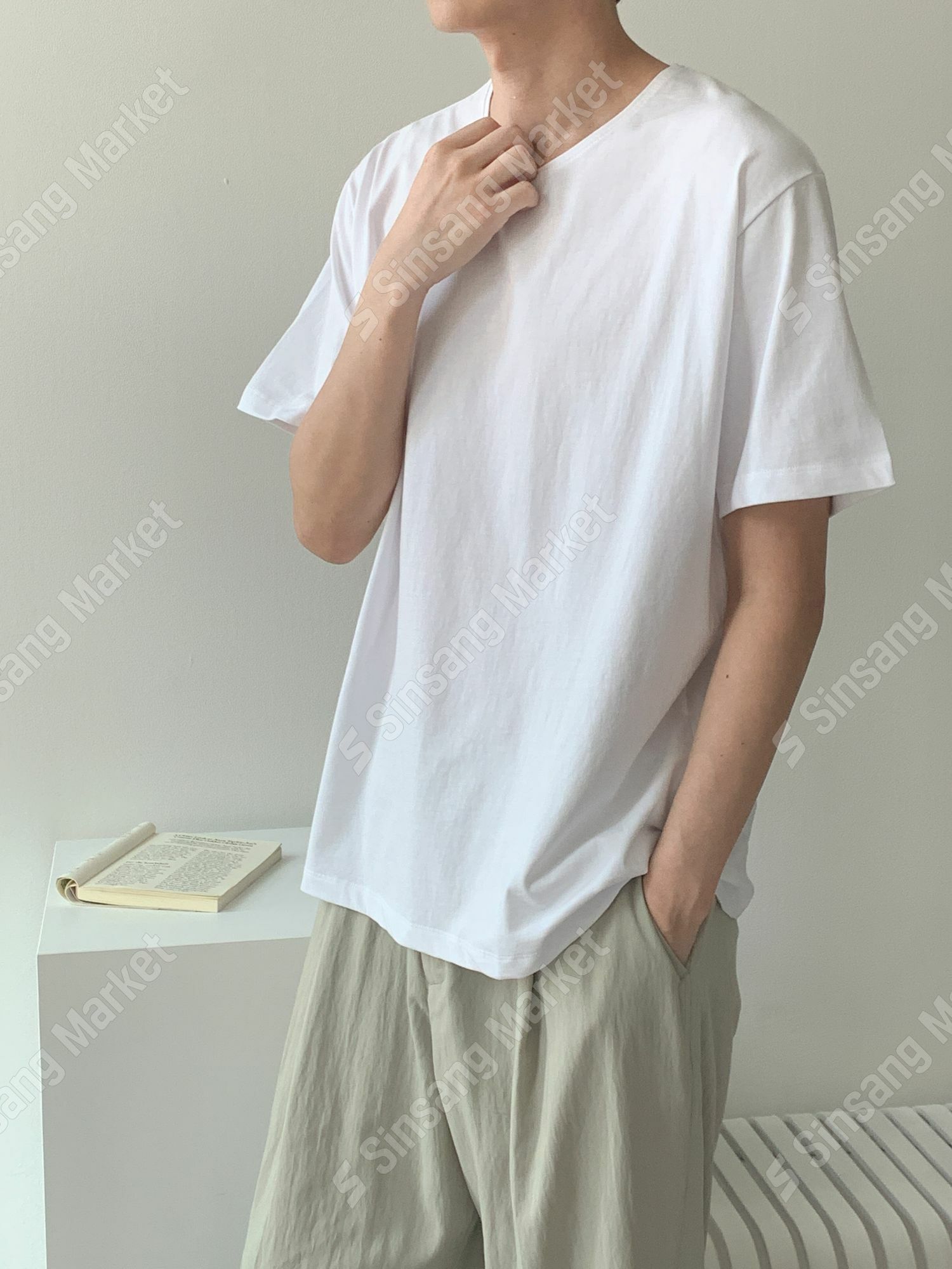 冰爽U領短袖T恤