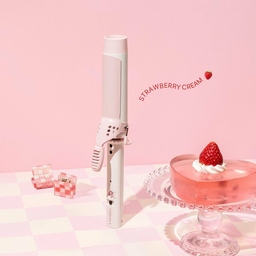 [ VODANA ] Glamwave Curling Iron 36mm - #Strawberry Cream