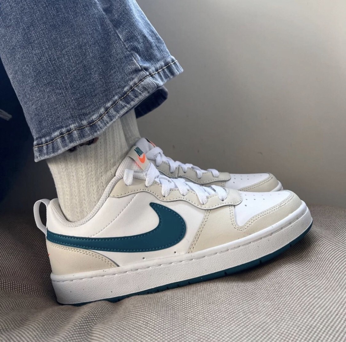 Nike Court Borough Low 2 淺奶茶色 湖水綠 皮革 小DUNK 大童款 BQ5448-017/預購