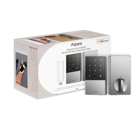 Aqara Smart Door Lock U100 with Hub E1  智能輔助鎖連網關套裝【香港行貨】