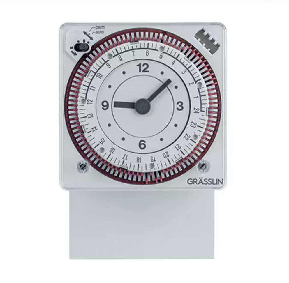 GRASSLIN 02.80.0001.1模擬定時器，TACTIC 211.1，壁掛式