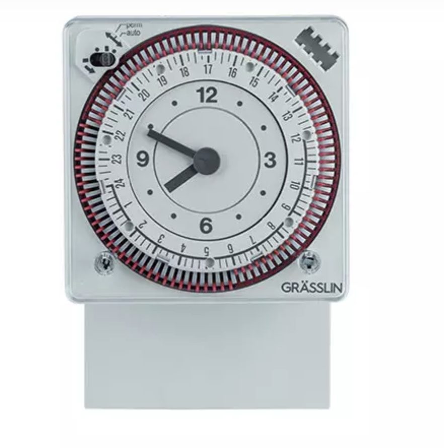 GRASSLIN 01.80.0001.1模擬計時器，TACTIC 111.1，壁掛式安裝