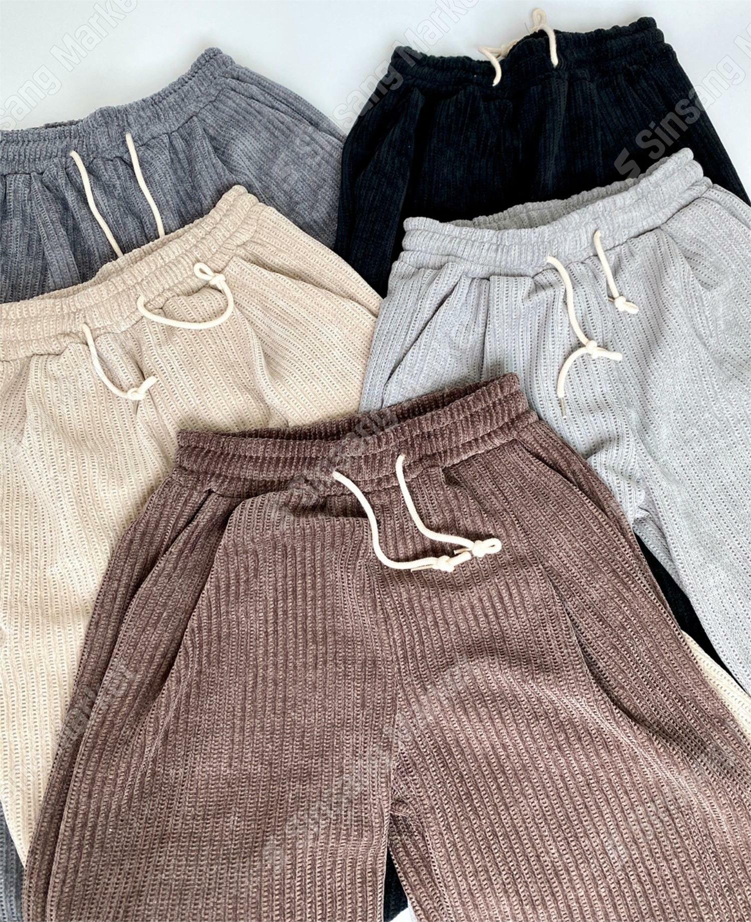 As鬆緊帶9分休閒褲