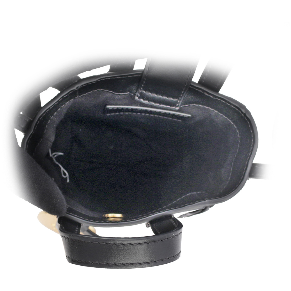 【SEE BY CHLOE】Tilda 小牛皮拼麂皮迷你二用托特包(黑色) CHS23USC05C99001