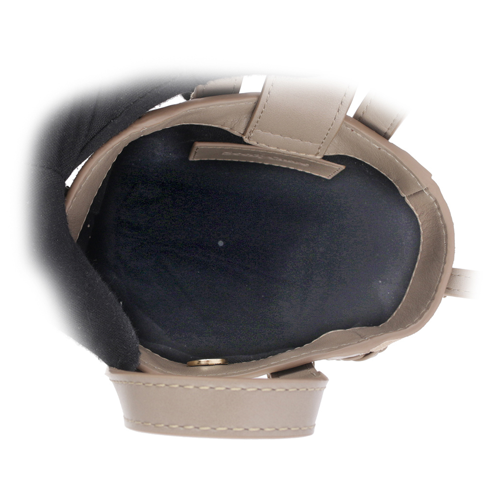 【SEE BY CHLOE】Tilda 小牛皮拼麂皮迷你二用托特包(灰色) CHS23USC05C9923W