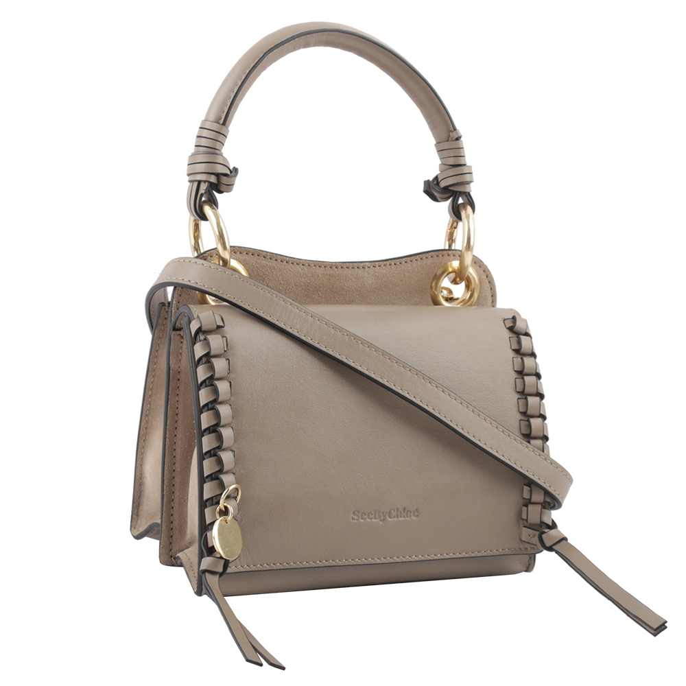 【SEE BY CHLOE】TILDA MINI 風琴式手提斜背包(灰色) CHS22ASA68C9923W