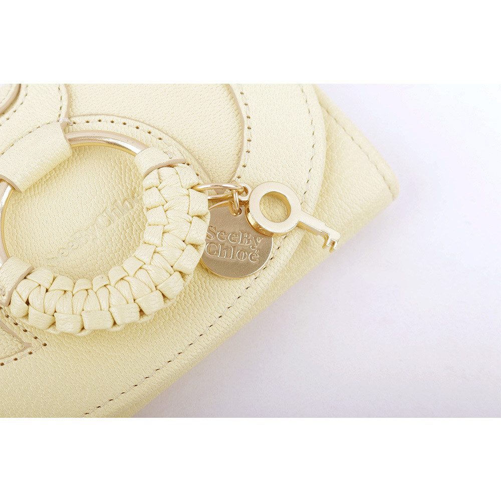【SEE BY CHLOE】HANA系列山羊皮翻蓋中夾(黃色) CHS17WP783305718