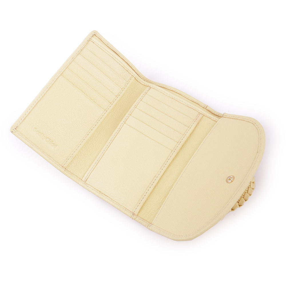 【SEE BY CHLOE】HANA系列山羊皮翻蓋中夾(黃色) CHS17WP783305718