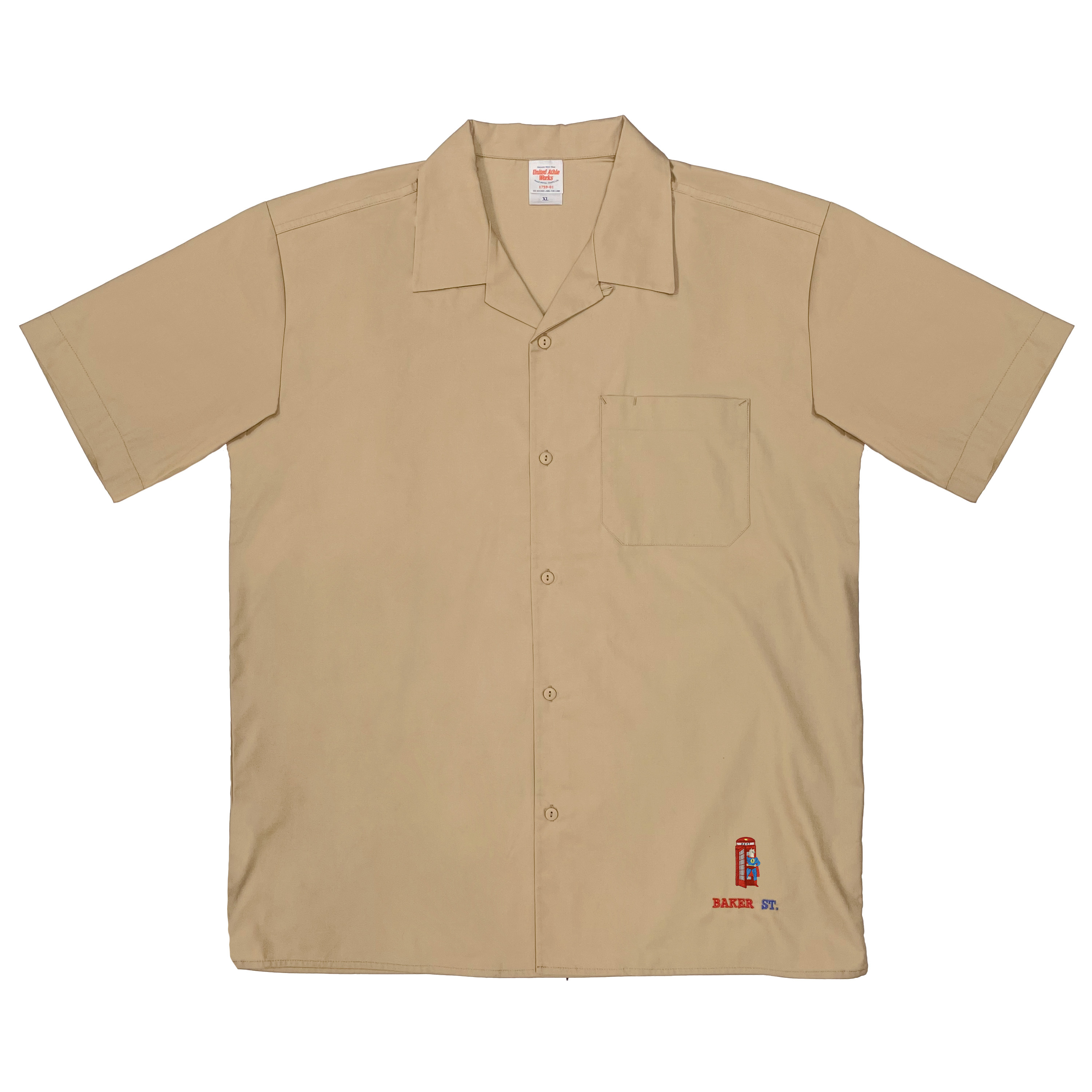 Super Alpaca 超人電話亭 開襟單口袋落肩襯衫