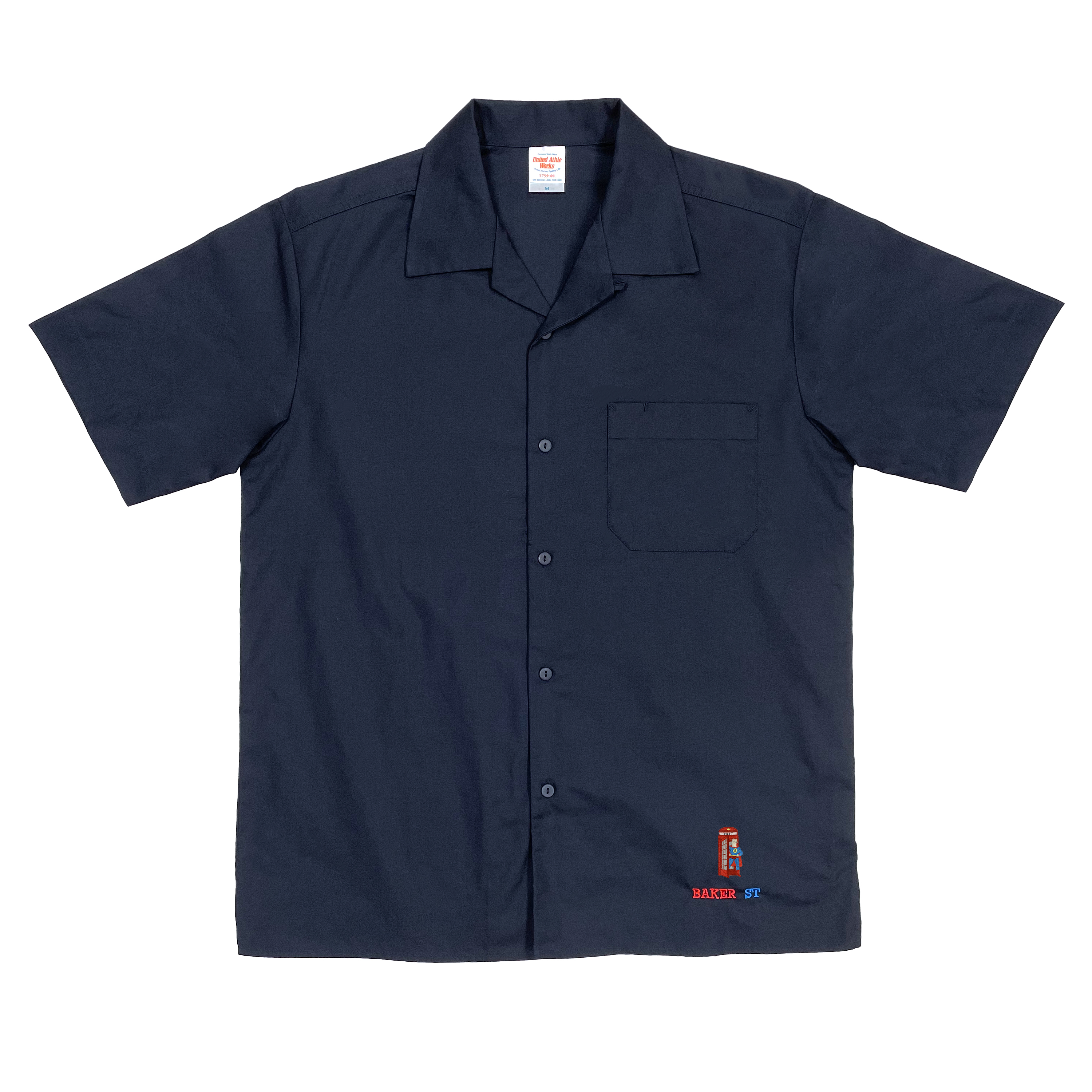 Super Alpaca 超人電話亭 開襟單口袋落肩襯衫