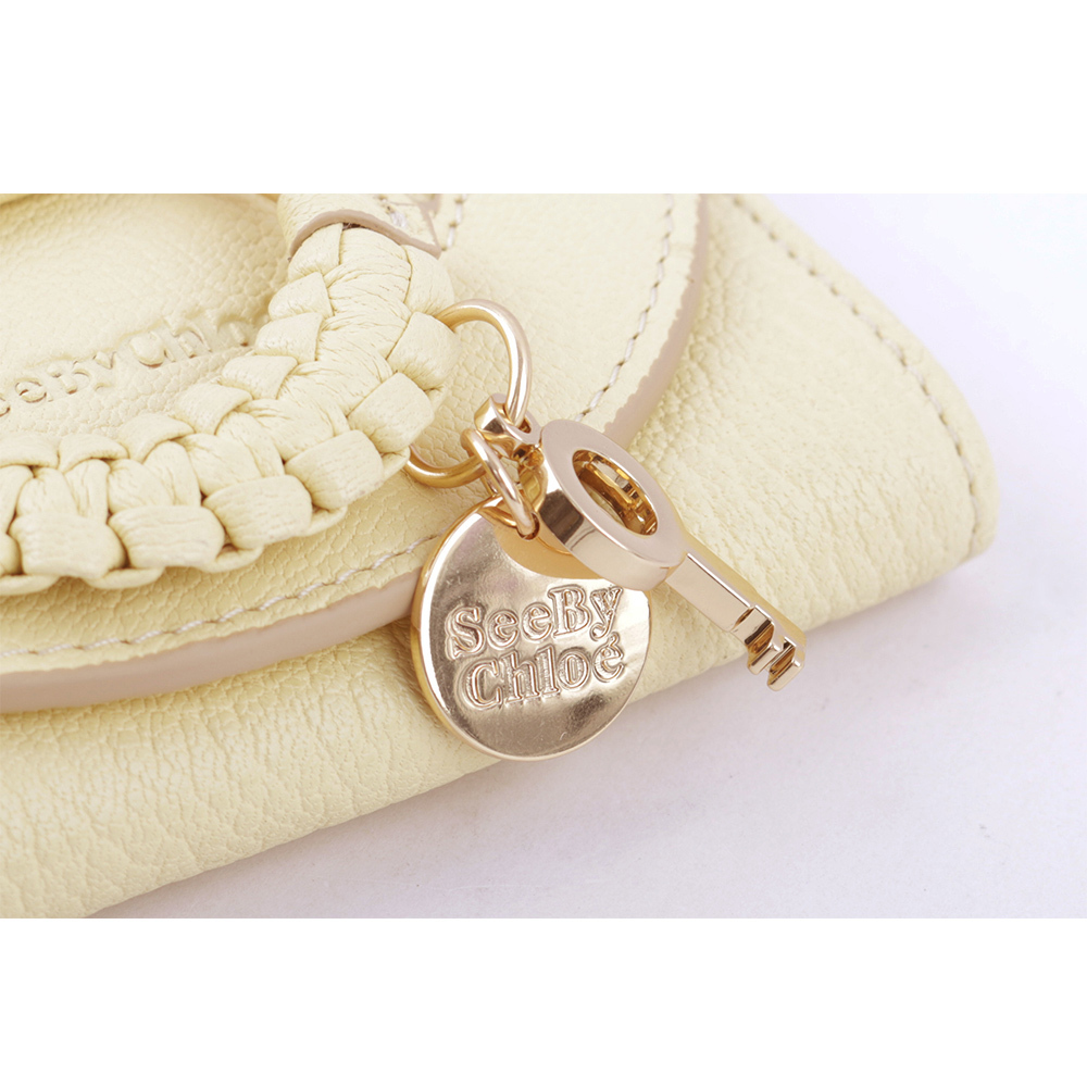 【SEE BY CHLOE】HANA系列三折零錢袋短夾(黃色) CHS19UP866305718