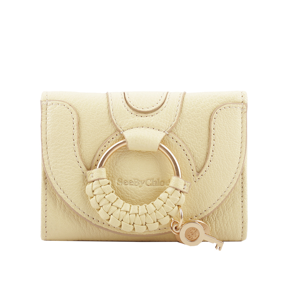 【SEE BY CHLOE】HANA系列三折零錢袋短夾(黃色) CHS19UP866305718