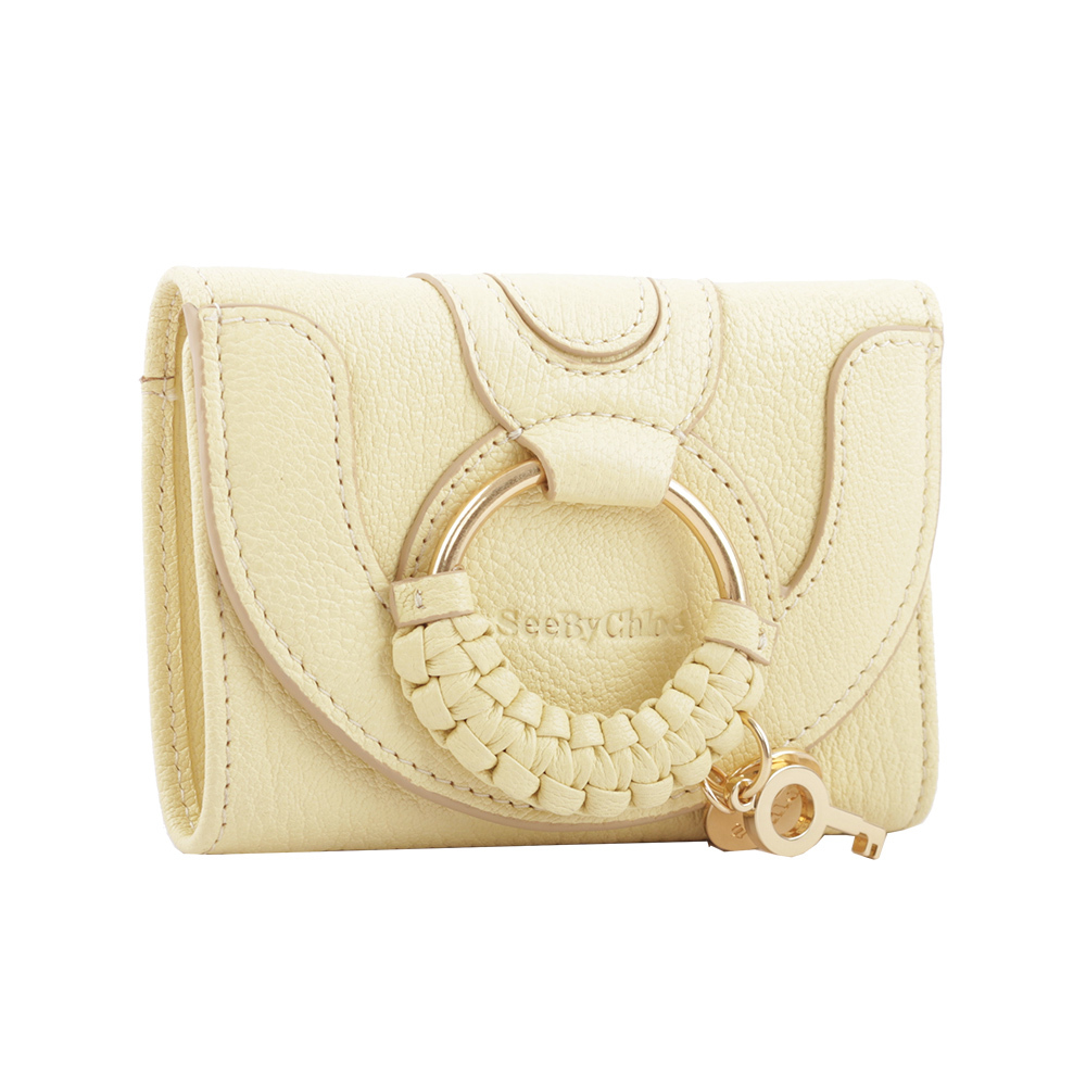 【SEE BY CHLOE】HANA系列三折零錢袋短夾(黃色) CHS19UP866305718