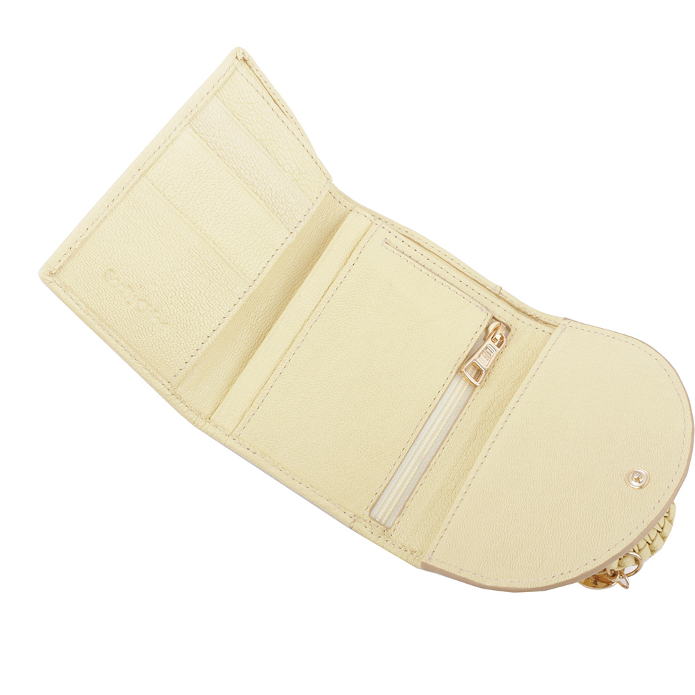 【SEE BY CHLOE】HANA系列三折零錢袋短夾(黃色) CHS19UP866305718