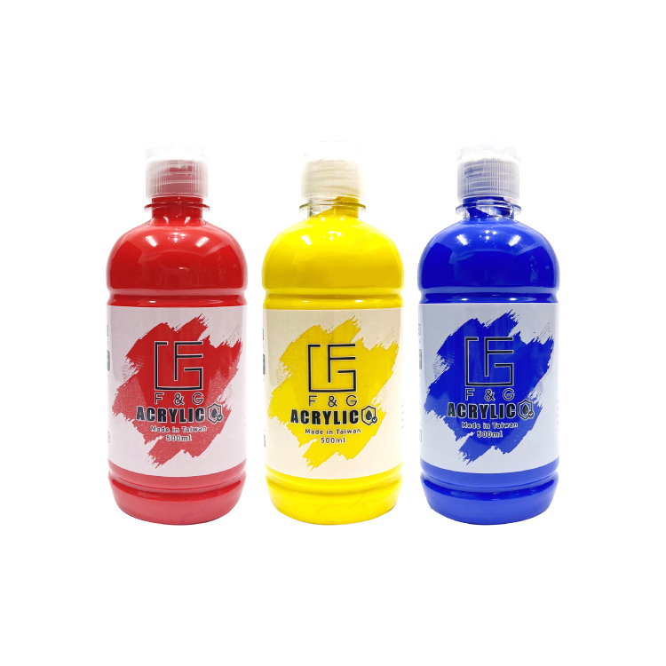 台灣 F&G 壓克力顏料 500ml