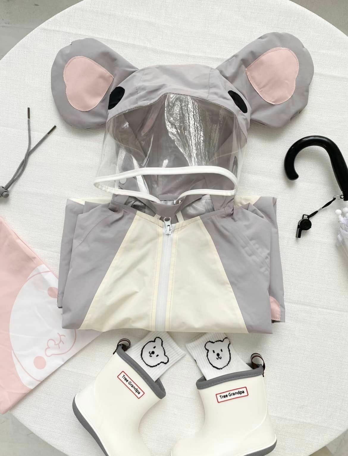 animal family raincoat